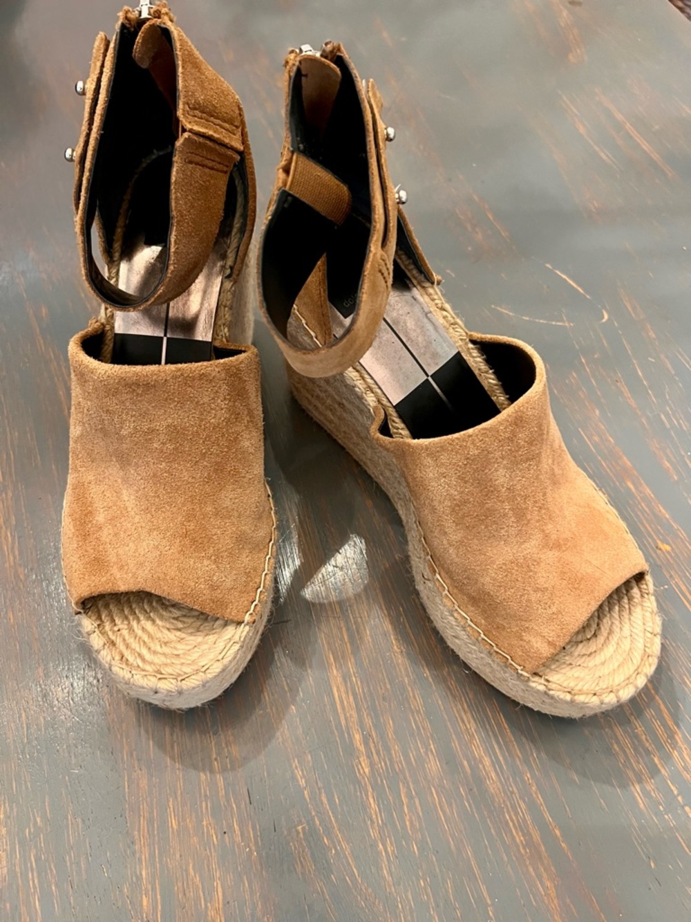 Dolce Vita Suede Espadrille Wedge Sandal - Picture 2 of 8